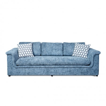 Florence 3 Seater In Blue Fabric