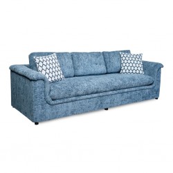 Florence 3 Seater In Blue Fabric