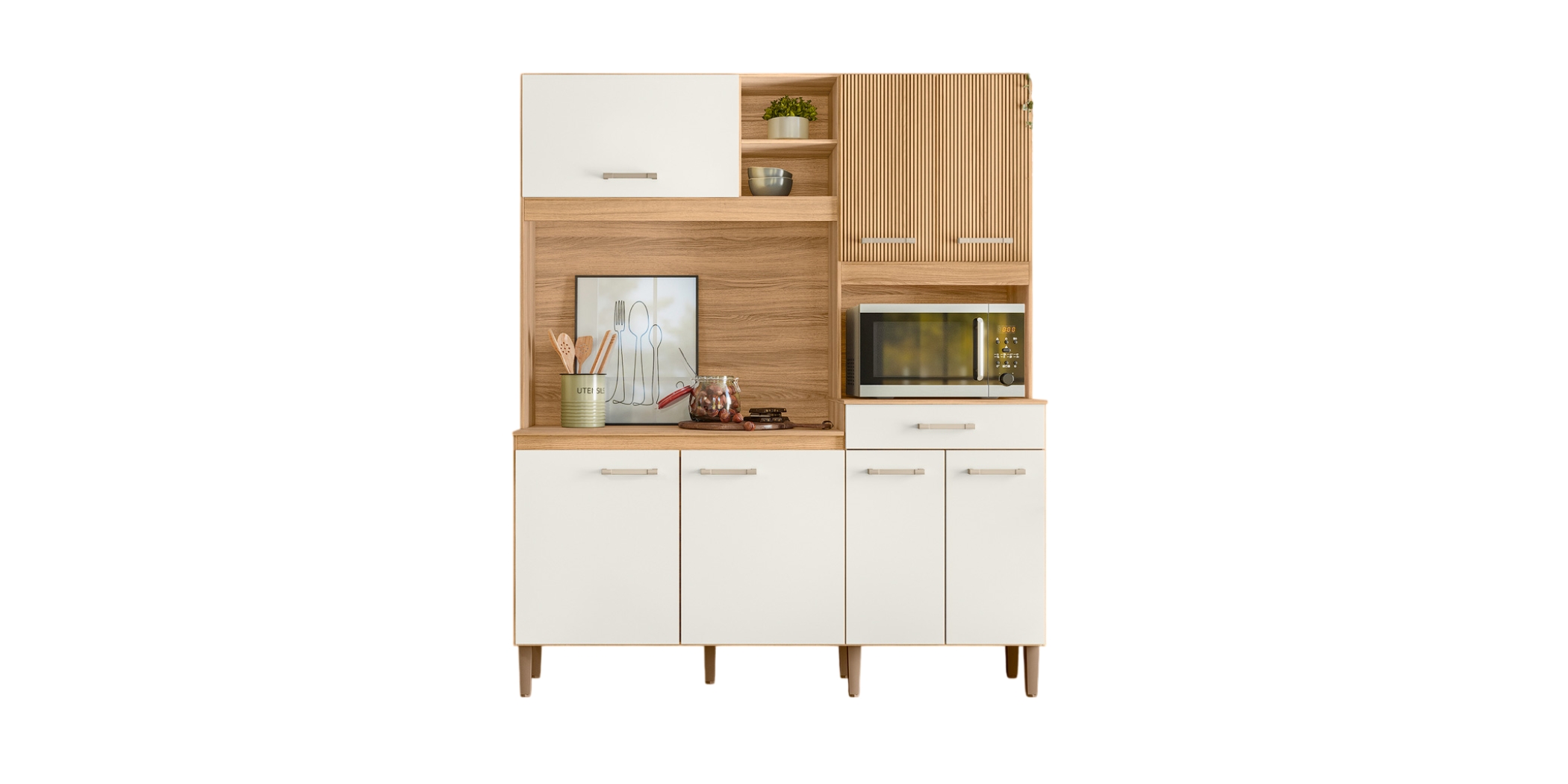 Yara 160 cm Kitchen Unit Freijo / Off White