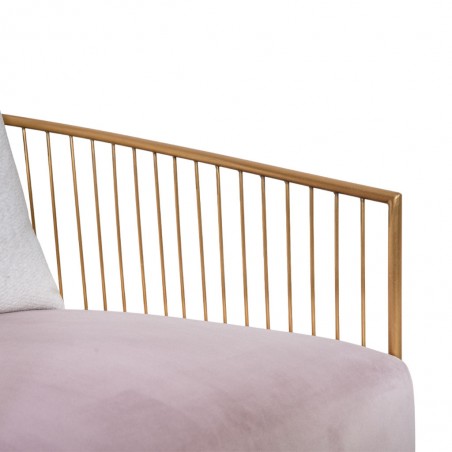 Bottega Armchair In Gold Metal Frame