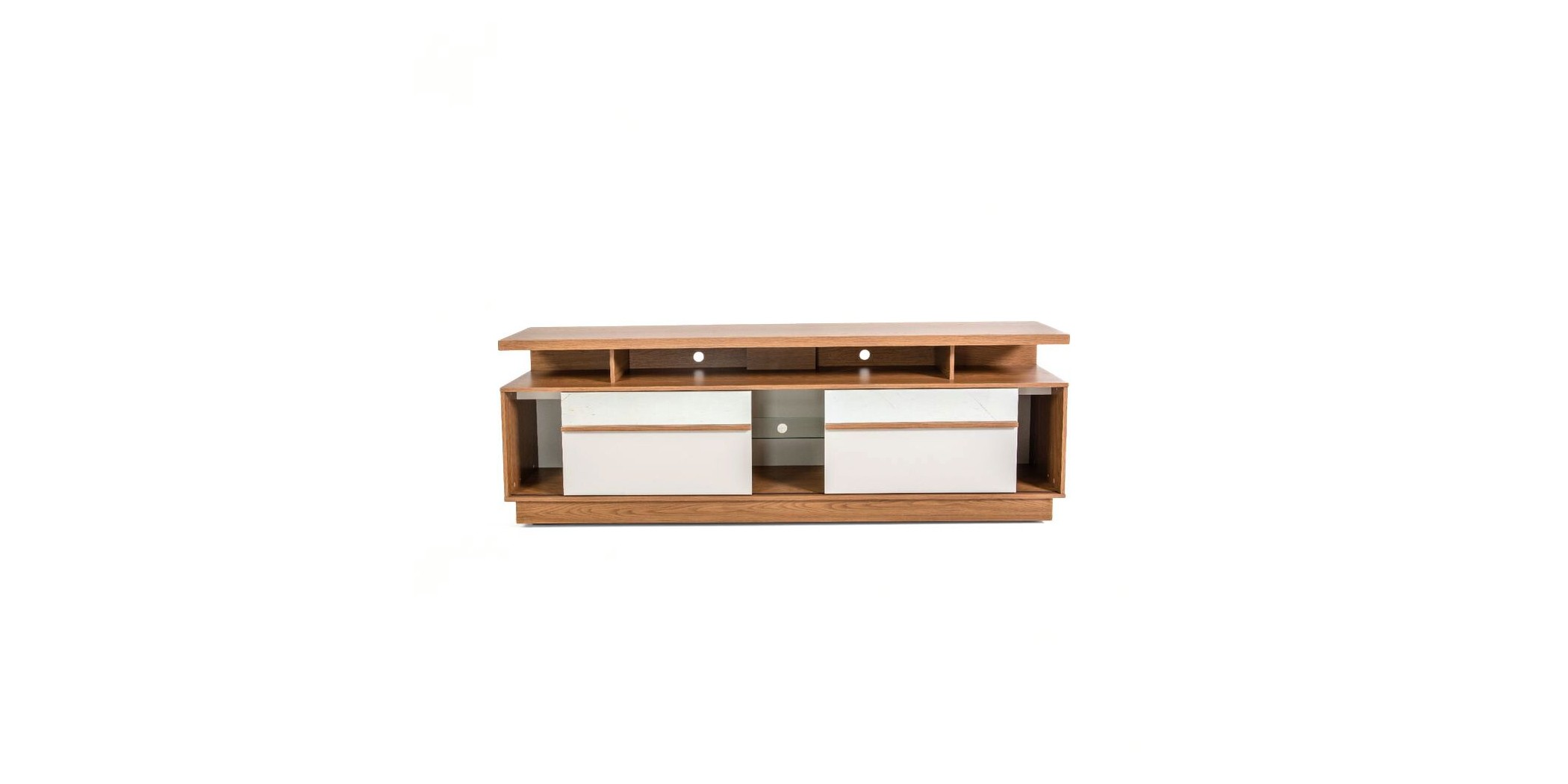 Recipe Low TV Cabinet Almond/Off White