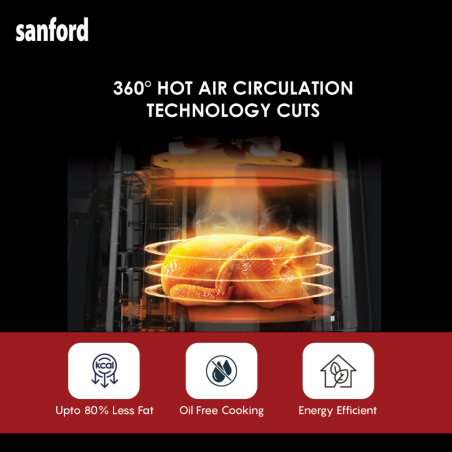Sanford SF2455AF 4L Digital Black 2YW Air Fryer