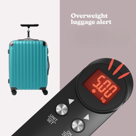 Homedics SCL-L100-BKR 3YW Luggage Scale For Travel