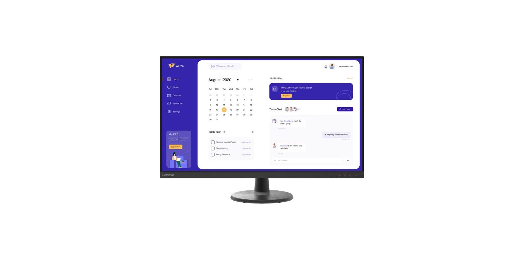 LENOVO D32Q-20 32" QHD MONITOR