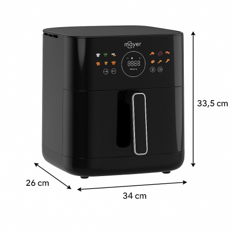 Mayer MMAF606D 6L Crisp PRO Dual Heating Air Fryer With Mist