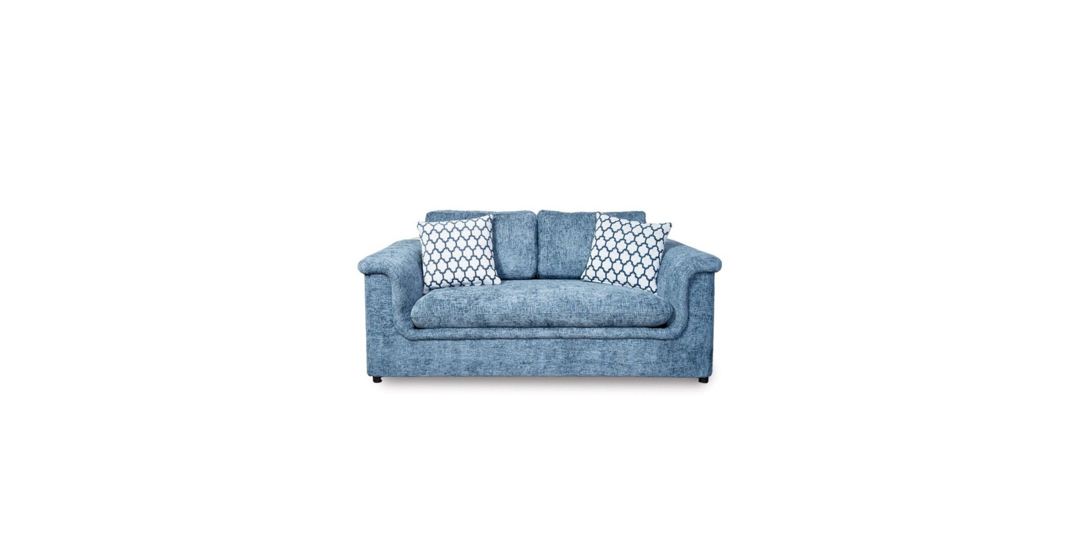Florence 2 Seater In Blue Fabric