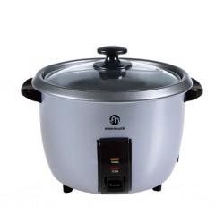 Mammouth MRC180 1.8L Silver Rice Cooker With Glass Lid Without Steamer