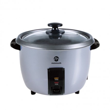 Mammouth MRC180 1.8L Silver Rice Cooker With Glass Lid Without Steamer
