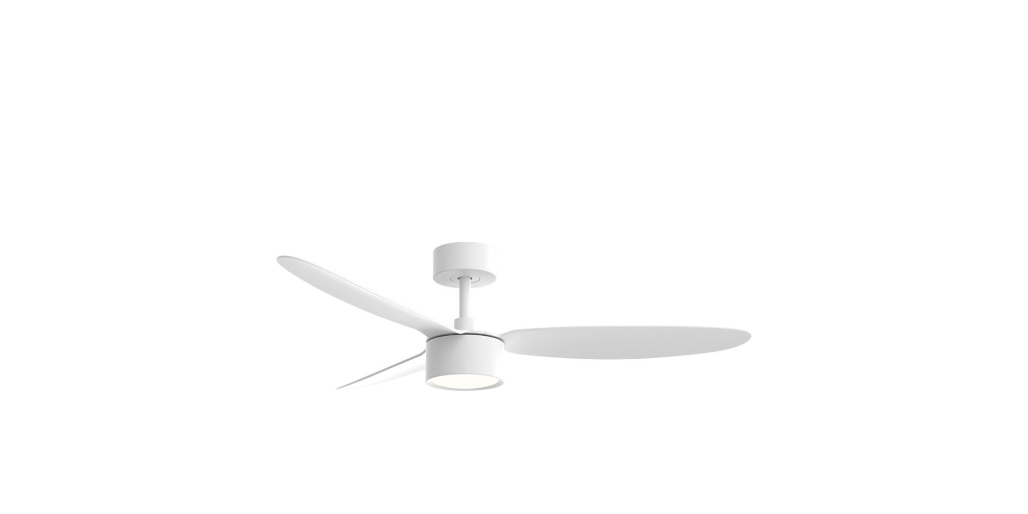 Mammouth DCF-FS6281L 52" ABS Blades Remote Ceiling Fan LED Light Matt White Finish
