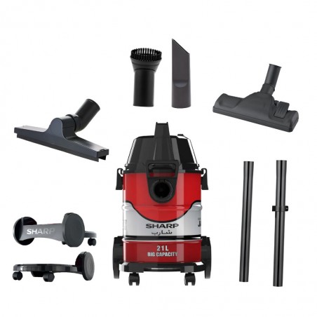 Sharp EC-WD1621 1600W Wet & Dry Barel Vacuum Cleaner 2YW "O"
