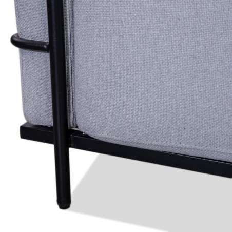 Azzuro Armchair Grey Fab/Metal Frame