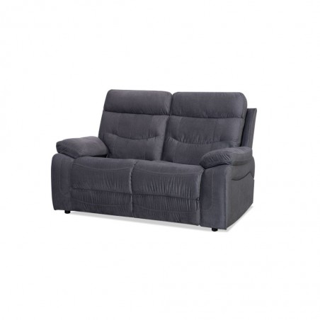 Burlington Recliner 2 Seater in Pewter Fab