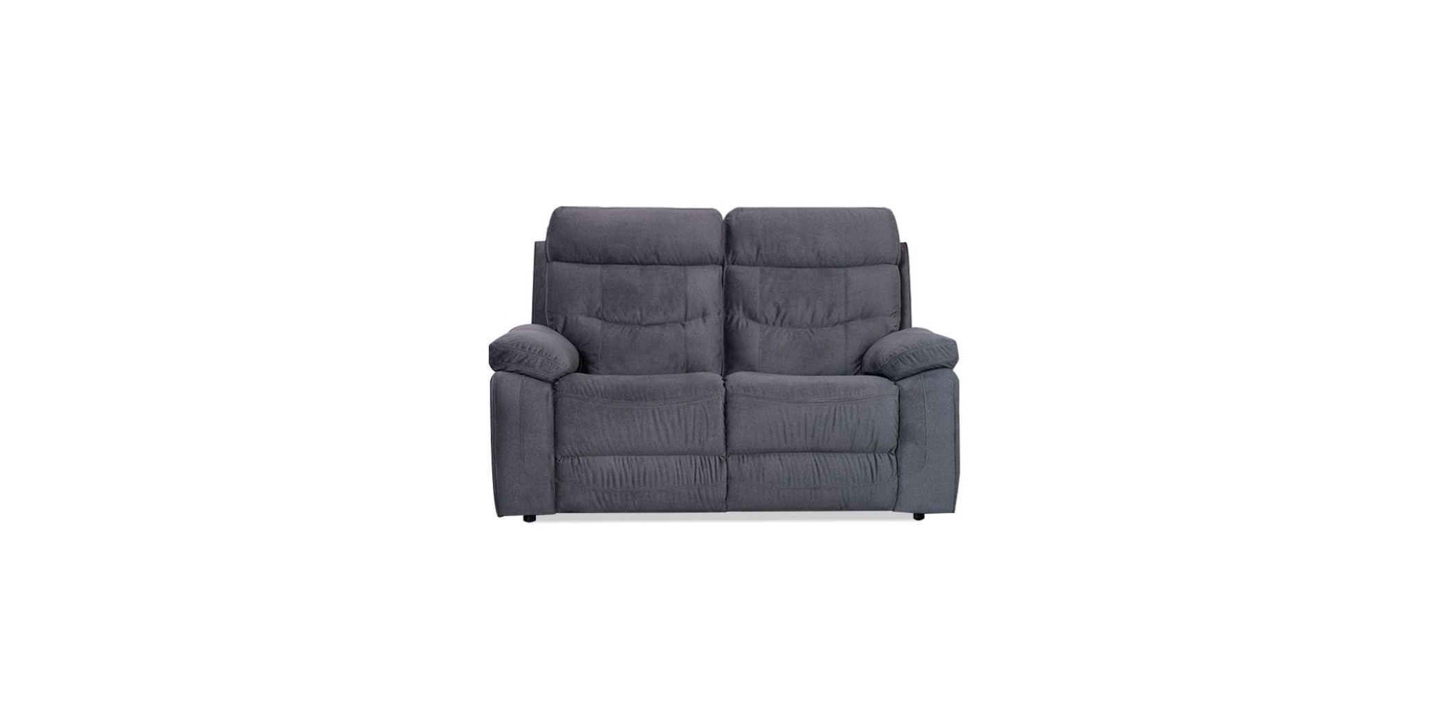 Burlington Recliner 2 Seater in Pewter Fab