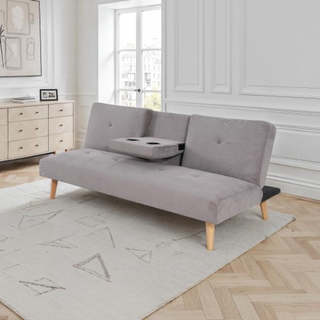 Hobbs Sofa Bed Grey fabric