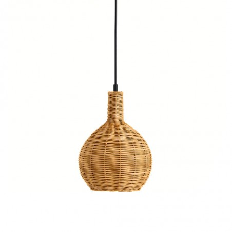 Pendant Lamp Rattan & Metal 20x20x26cm