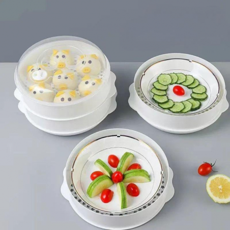 Food Steamer Set, 2 Tiers