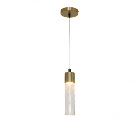Pendant Lamp Acrylic & Metal 6x6x20.3cm