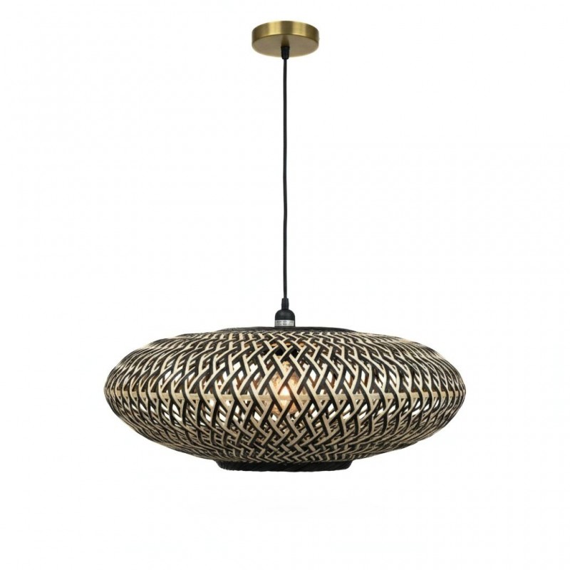 Pendant Lamp Rattan & Metal D55x20cm Pendant Lamp Rattan & Metal D55x20cm