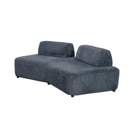 Cara 3 Seater Modular Division In Blue Fabric