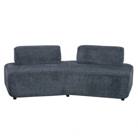 Cara 3 Seater Modular Division In Blue Fabric
