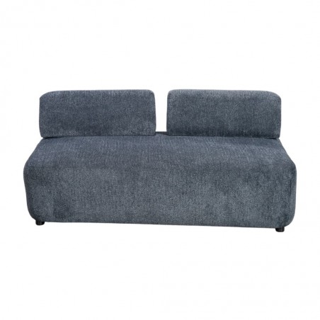 Cara 2 Seater Modular Division in Blue Fabric