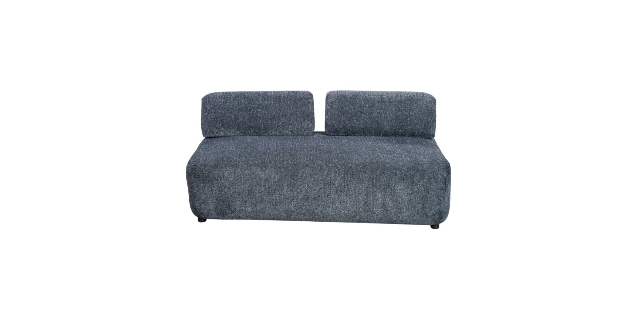 Cara 2 Seater Modular Division in Blue Fabric