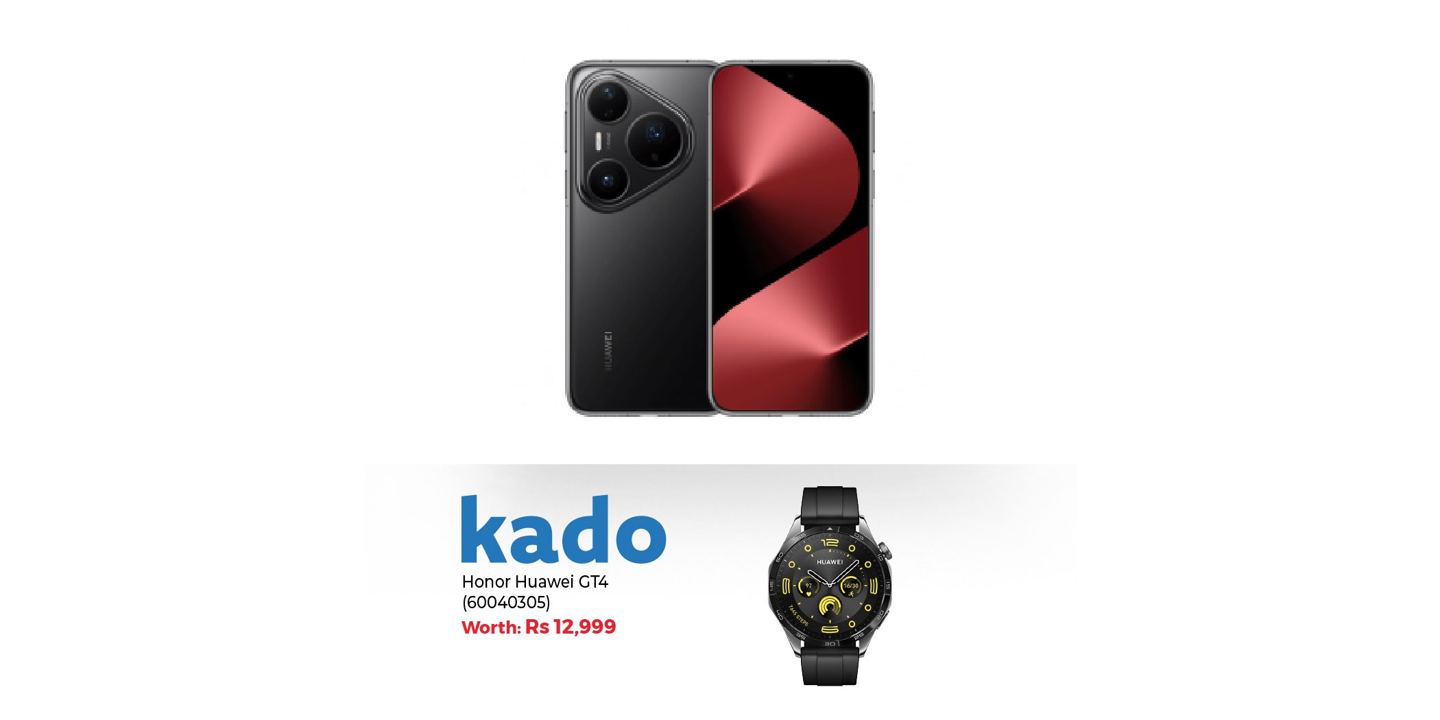 Huawei Pura 80 Pro Black & Free Huawei GT4 Smartwatch