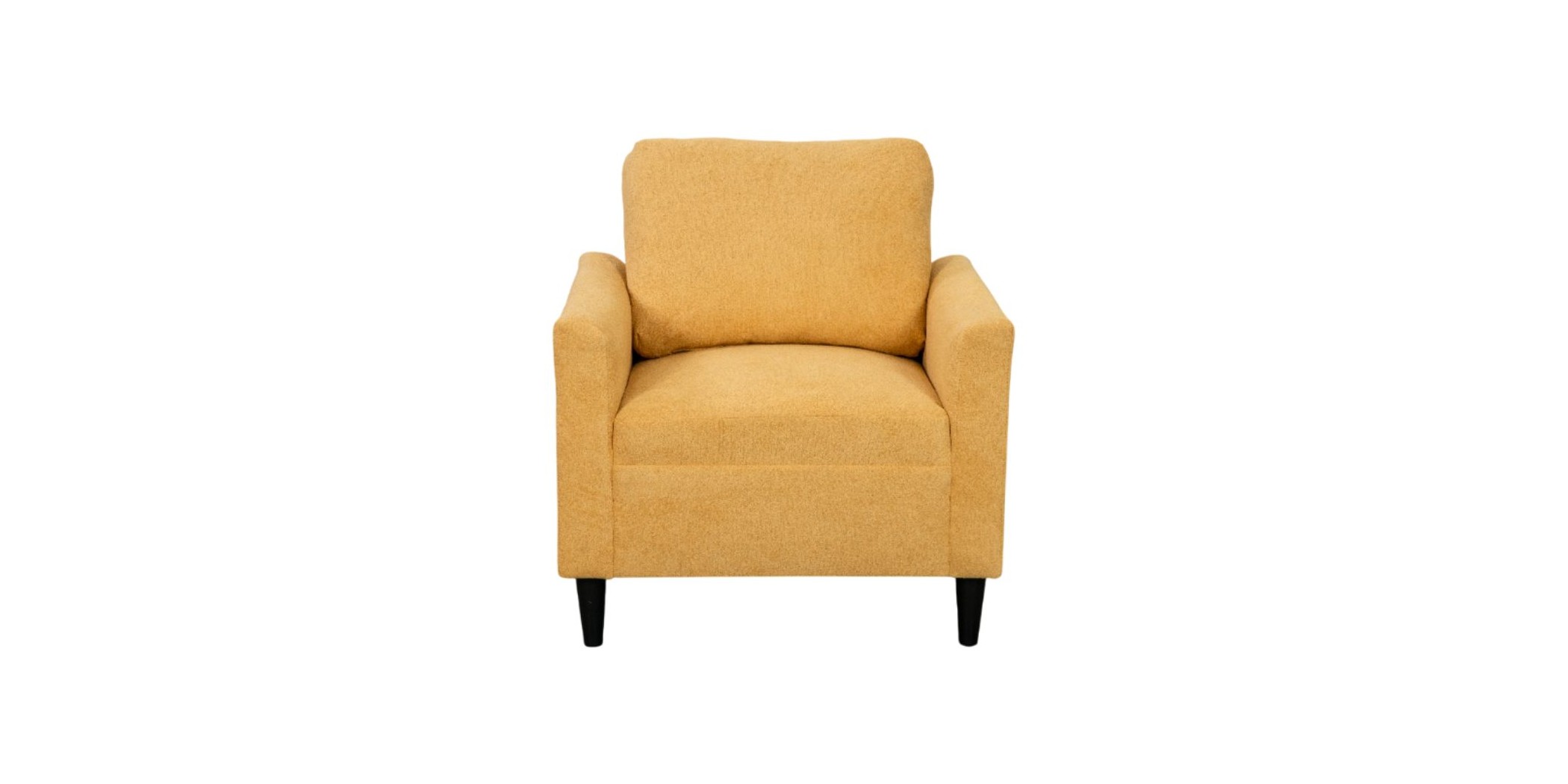 Fascino Sofa 1 Seater in Yellow Fabric