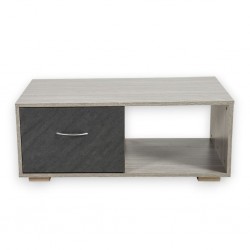 Zephyr Coffee Table Stone Grey And Mistrale Grey In Melamine MDF