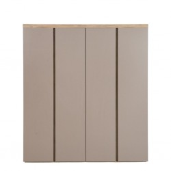 Garnelia Wardrobe 4 Doors Relic Oak & Smoky MDF/Particle Board