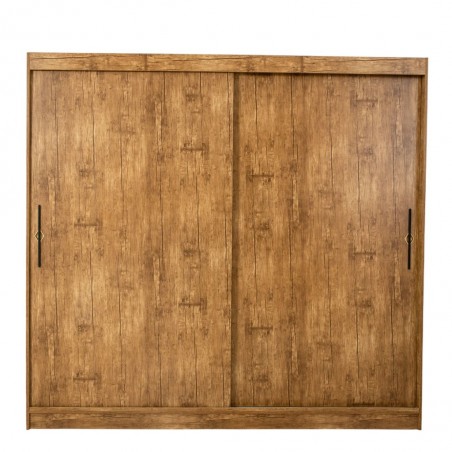 Chanelle Wardrobe 2 Doors Sliding Opera Walnut MDF