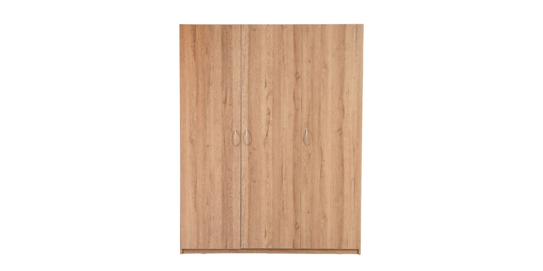 Elsa Wardrobe 3 Doors With Hanger MDF Red Oak
