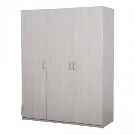 Elsa Wardrobe 3 Doors With Hanger MDF Ash Grey
