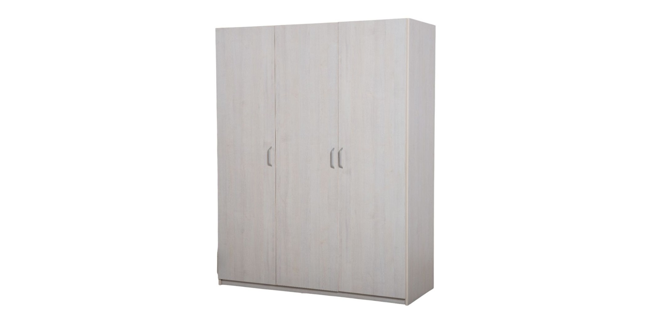 Elsa Wardrobe 3 Doors With Hanger MDF Ash Grey
