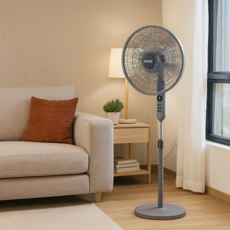 NNIO N1840DCSFR 18" BLDC Grey Stand Fan 2YW With Remote