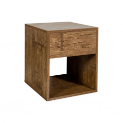 Chanelle Night Table Opera Walnut In MDF Chanelle Night Table Opera Walnut In MDF