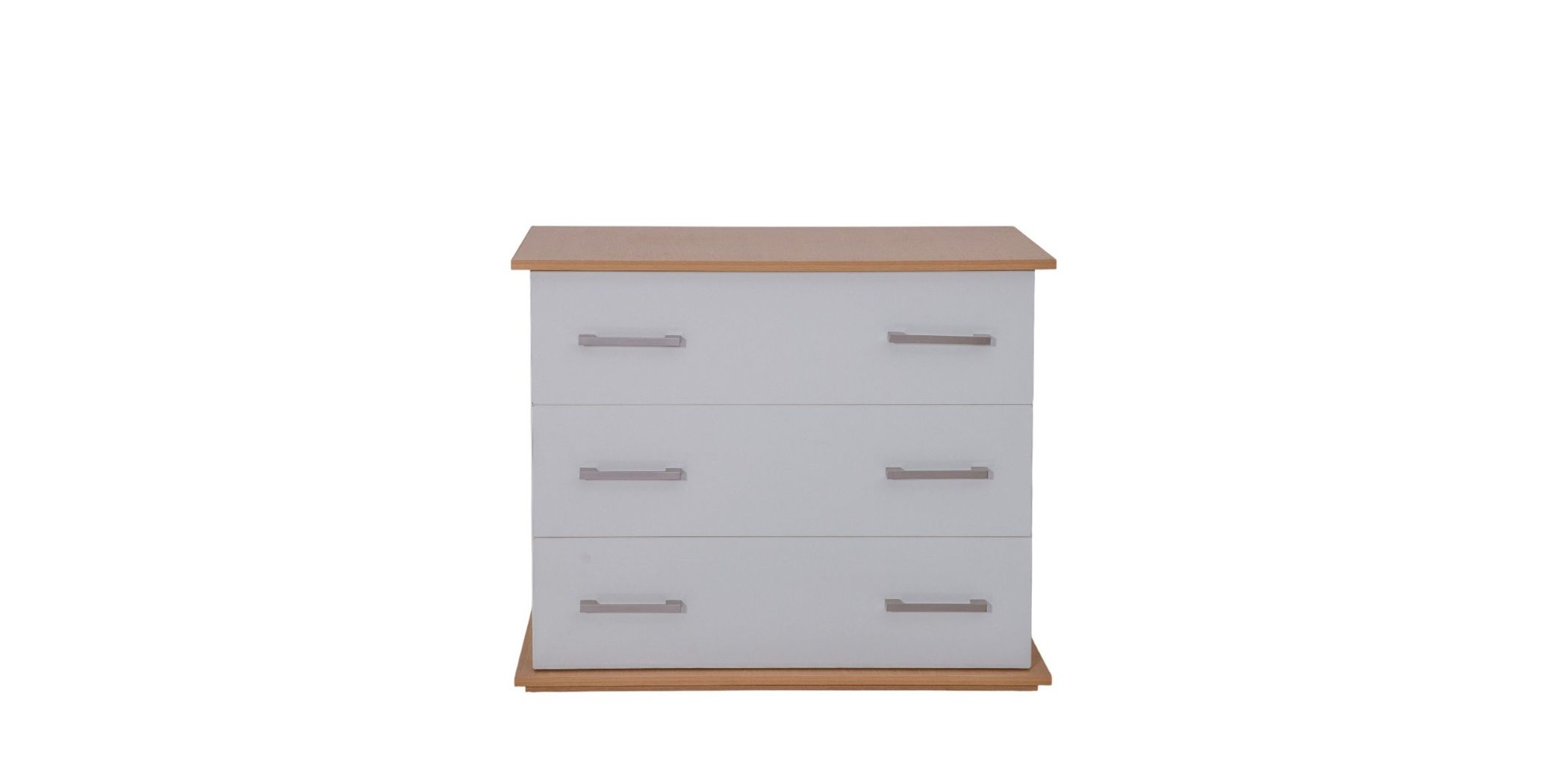 Capella Chest of Drawer White & Light Oak