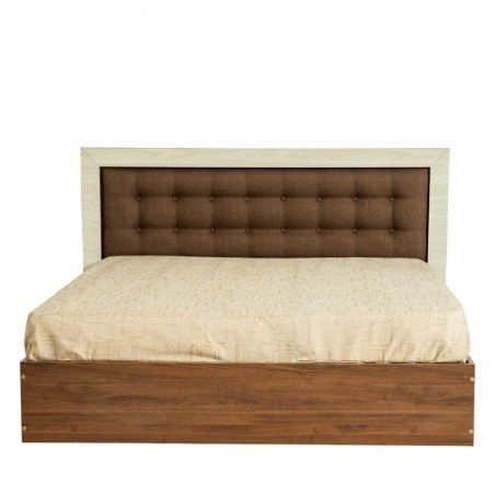 Barcelona Bed 160x200 cm Dark Walnut & Ash Grey