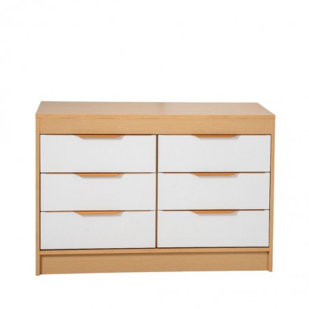 Casablanca Chest Of Drawers Golden Oak & White