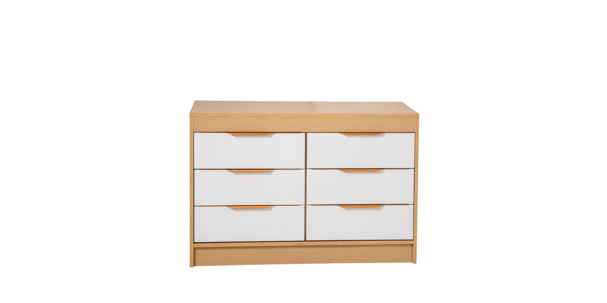 Casablanca Chest Of Drawers Golden Oak & White