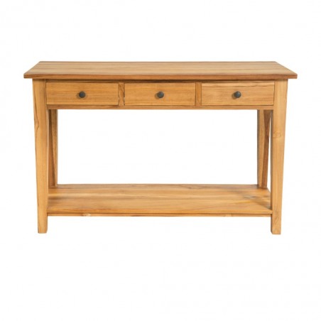 Victoria Console Table Natural Teak