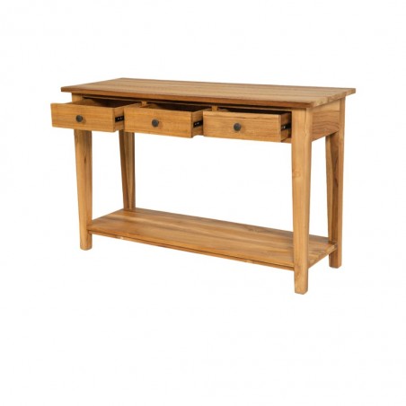 Victoria Console Table Natural Teak