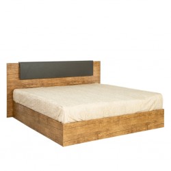 Vecelo Bed 180x200 cm MDF With Opera Brown & Black