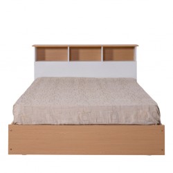 Capella Bed 150x190 cm White & Oak