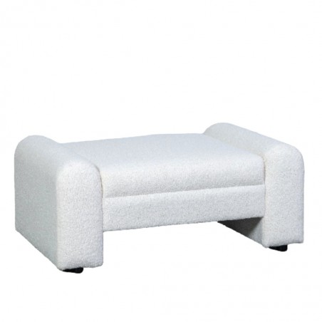 Edra Ottoman in White Fabric