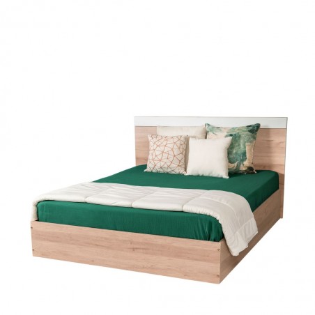 Ruby Bed 160x200 cm MDF Red Oak