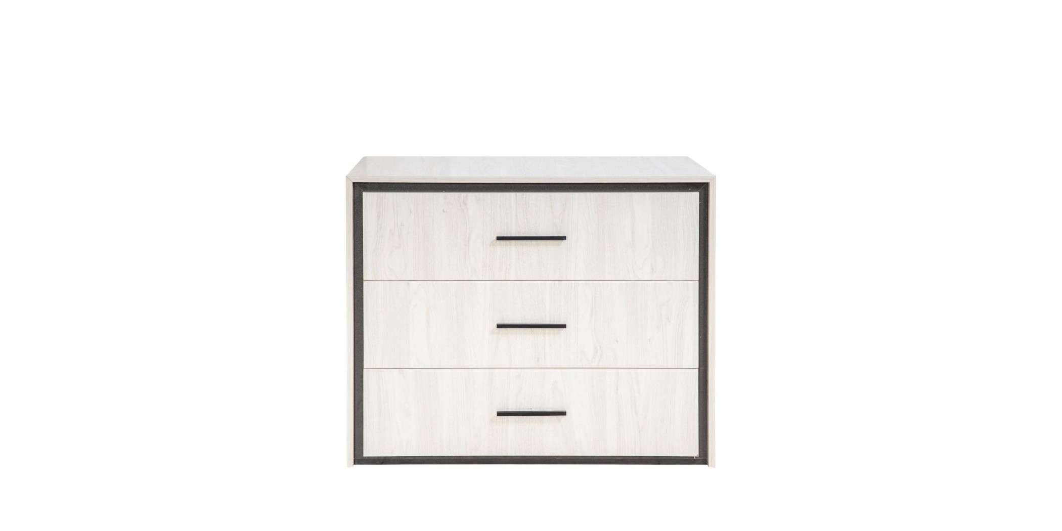 Ezra Chest of Drawers Larix Black Particle Board