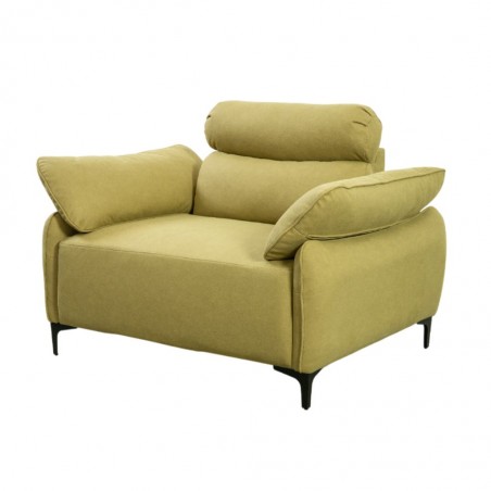 Comfy 1 Seater in Green Fabric