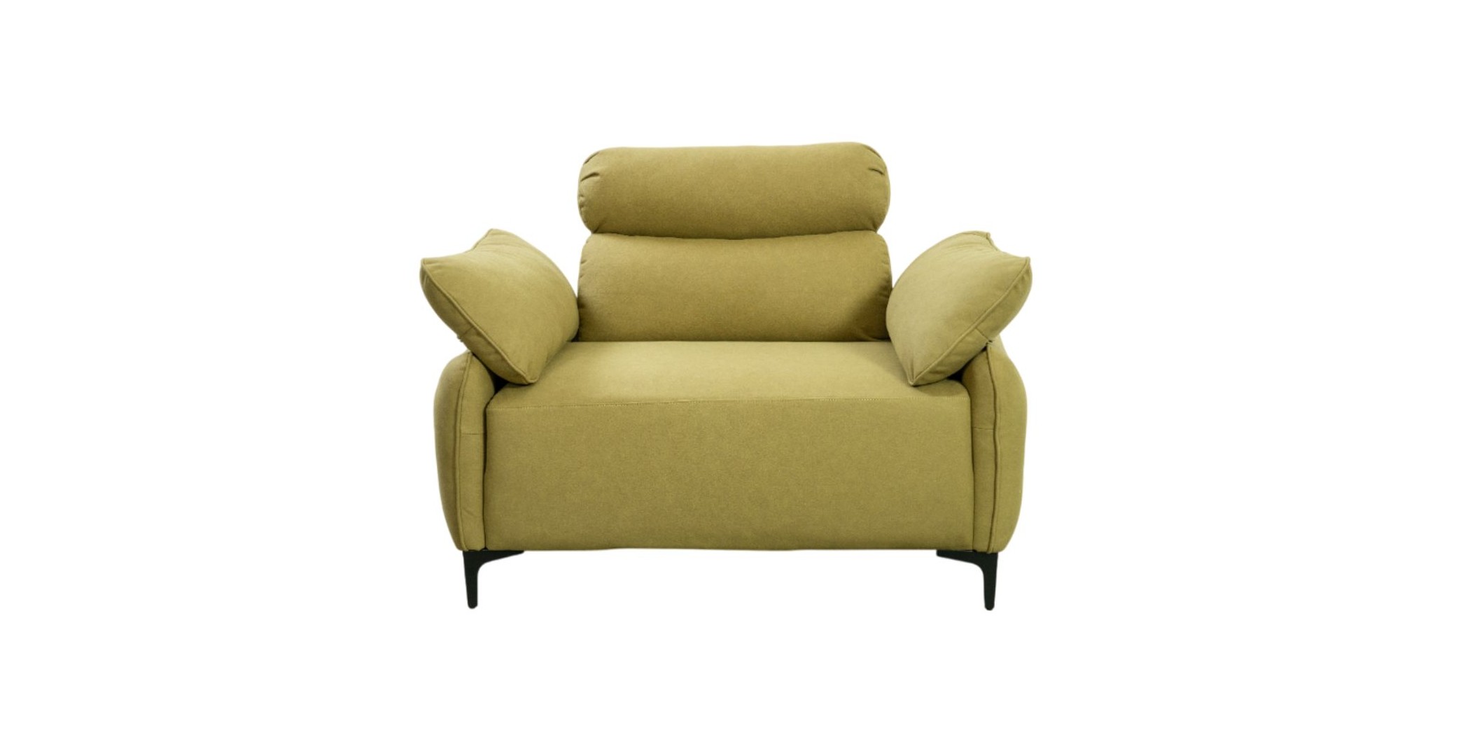 Comfy 1 Seater in Green Fabric