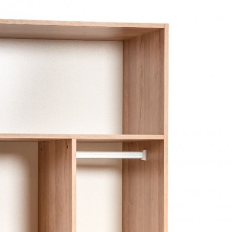 Built In Closet Red Oak With Separation Shelves & Hanger 800